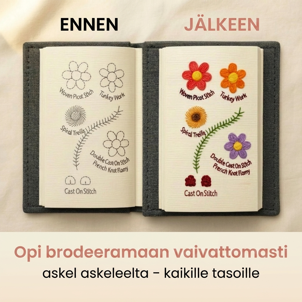 Kirjontakirja™ – Täydellinen Brodeeraussetti Aloittelijoille